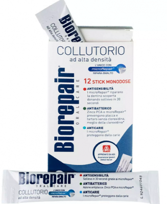 Купить биорепейр (biorepair) ополаскиватель для полости рта 4-экшн антибактериальный, 12мл 12 шт в Семенове