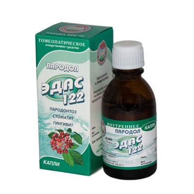 Купить эдас-122 пародол (пародонтоз), капли для приема внутрь гомеопатические, 25мл в Семенове