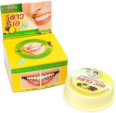 Купить 5 star cosmetic (5 стар косметик) зубная паста травяная с экстром ананаса, 25г в Семенове