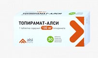 Купить топирамат, таблетки, покрытые пленочной оболочкой 100мг, 30 шт в Семенове
