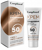 Купить compliment (комплимент) крем для лица и шеи ежедневная защита от солнца spf50, 50мл в Семенове