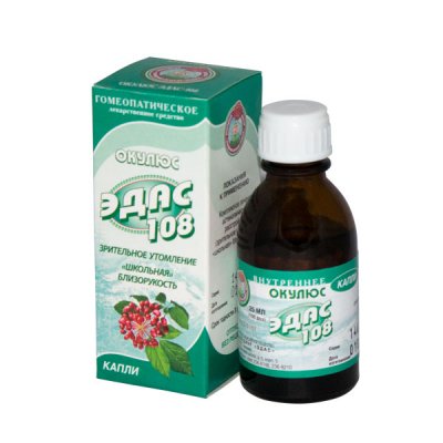 Купить эдас-108 окулюс (конъюнктивит), капли для приема внутрь гомеопатические, 25мл в Семенове