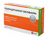 Купить парацетамол-велфарм, таблетки 500мг, 30 шт в Семенове