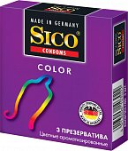 Купить sico (сико) презервативы color цветные 3шт в Семенове