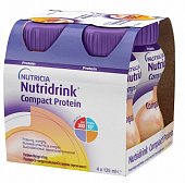 Купить nutridrink (нутридринк) компакт протеин со вкусом персика и манго 125мл, 4 шт в Семенове