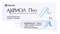 Купить акриол про, крем для местного и наружного применения 2,5%+2,5%, туба 5г в Семенове