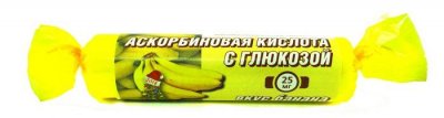 Купить аскорбиновая кислота с глюкозой гленвитол таблетки со вкусом банана 3г, 10 шт бад в Семенове