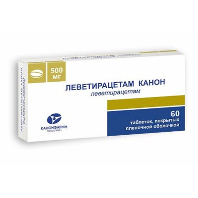 Купить леветирацетам-канон, таблетки, покрытые пленочной оболочкой 500мг, 60 шт в Семенове
