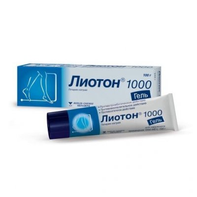 Купить лиотон 1000, гель для наружного применения 1000ме/г, 100г в Семенове
