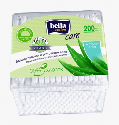 Купить bella cotton (белла) ватные палочки с экстрактом алоэ 200 шт в Семенове