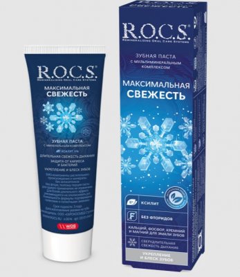 Купить рокс (r.o.c.s) зубная паста максимальная свежесть 94г в Семенове