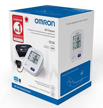 Тонометр автоматический Omron (Омрон) M3 Expert, с адаптером, манжета 22-42см (HEM 7154-ALRU)