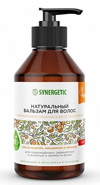 Синергетик (Synergetic) бальзам для волос натуральный Питание и Восстановление, 250мл