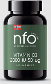 Купить norwegian fish oil (норвегиан фиш оил) витамин д3 2000ме, капсулы 100шт бад в Семенове