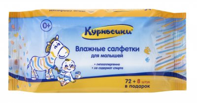 Купить курносики салфетки влажные для малыша 80шт (40016) в Семенове