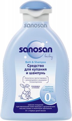 Купить sanosan baby (саносан) средство для купания и шампунь, 200мл в Семенове
