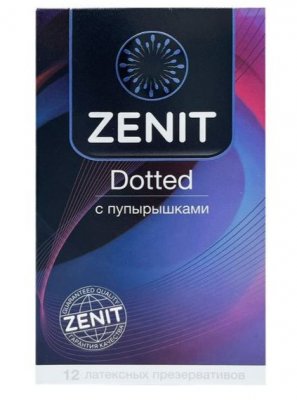 Купить zenit (зенит) презервативы латексные с точками dotted 12шт в Семенове