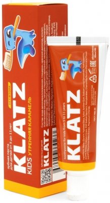 Купить klatz (клатц) зубная паста для детей 5-11лет карамель без фтора, 40мл в Семенове