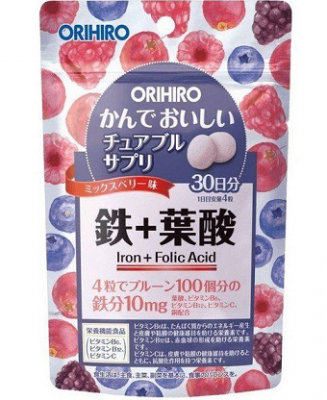 Купить orihiro (орихиро) железо с витаминами, таблетки 120шт бад в Семенове
