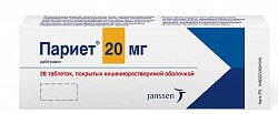 Купить париет, таблетки, покрытые кишечнорастворимой оболочкой 20мг, 28 шт в Семенове