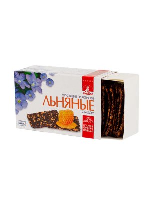 Купить льняные хрустящие пластинки биокор с медом 3,5г 30 шт бад в Семенове