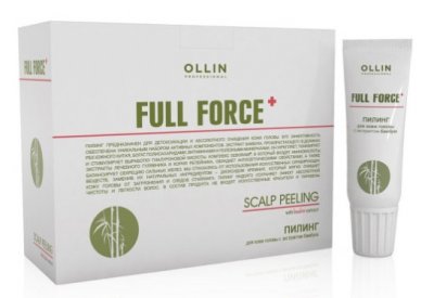 Купить ollin prof full force (оллин) пилинг для кожи головы бамбук, тюбик 15мл, 10 шт в Семенове
