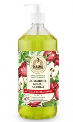 Купить бабушка агафья мыло антибактериальное мятно-яблочное, 1000мл в Семенове