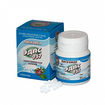 Эдас-937 Вискумел, гранулы гомеопатические, 20г