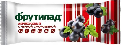Купить батончик фрутилад фруктовый с черной смородиной 30г бад в Семенове