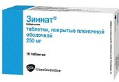 Купить зиннат, таблетки, покрытые пленочной оболочкой 250мг, 10 шт в Семенове