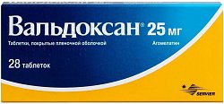 Купить вальдоксан, таблетки, покрытые пленочной оболочкой 25 мг, 28 шт в Семенове