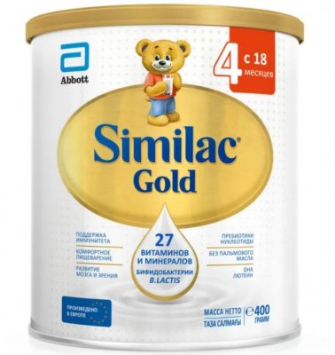 Купить симилак (similac) 4 gold сухое молочко напиток детский молочный 400г в Семенове