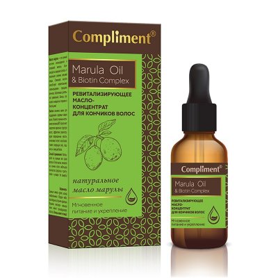 Купить compliment marula oil & biotin complex (комплимент)масло-концентрат для волос ревитализирующее, 25мл в Семенове