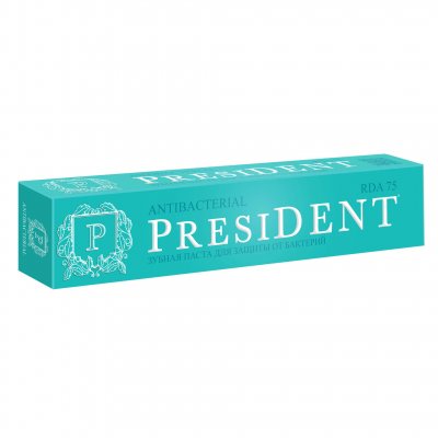 Купить президент (president) зубная паста антибактериальная, 50мл в Семенове