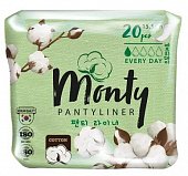 Купить monty (монти) прокладки ежедневный без ароматизаторов,20 шт в Семенове