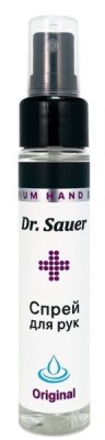 Купить dr sauer (др. сойер) спрей для рук с антибактериальным эффектом original, 80% спирта, 60 мл в Семенове