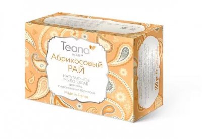 Купить тиана (teana) мыло-скраб для лица и тела с косточками абрикоса, 100г в Семенове