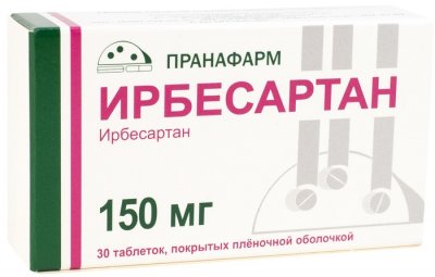 Купить ирбесартан, таблетки, покрытые пленочной оболочкой 150мг, 30 шт в Семенове