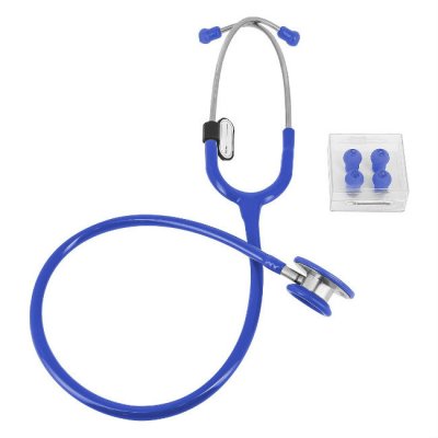 Купить стетоскоп amrus (амрус) 04-ам420 delux master медицинский двухсторонний терапевтический, синий в Семенове