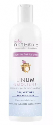 Купить dermedic linum emollient baby (дермедик) крем-гель очищающий для детей с рождения 200 мл в Семенове