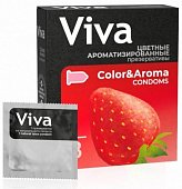 Купить viva (вива) презервативы ароматизированные цветные 3шт в Семенове