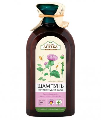Купить зеленая аптека шампунь лопух, протеины пшеницы против выпадения волос 350 мл в Семенове