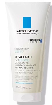 La Roche-Posay Effaclar H Iso-Biome (Ля Рош Позе) крем-гель очищающий для пересушенной проблемной кожи лица, 200мл