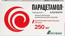 Купить парацетамол-альтфарм, суппозитории ректальные 250мг, 10 шт в Семенове