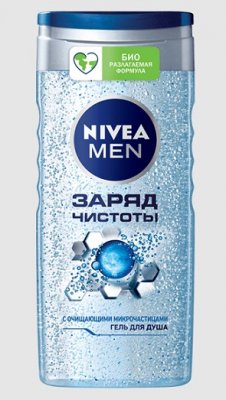 Купить nivea (нивея) для мужчин гель для душа заряд чистоты, 250мл в Семенове