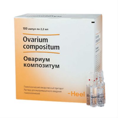 Купить овариум композитум, раствор для внутримышечного введения гомеопатический 2,2мл, ампулы 100шт в Семенове