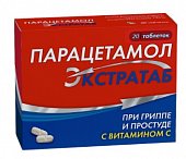 Купить парацетамол экстратаб, таблетки 500мг+150мг, 20 шт в Семенове
