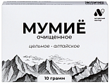 Купить мумие очищенное алтайский нектар, 10г бад в Семенове