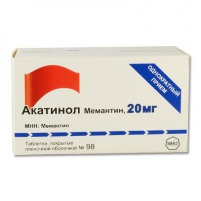 Купить акатинол мемантин, таблетки, покрытые пленочной оболочкой 20мг, 98 шт в Семенове