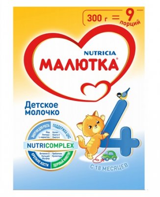 Купить малютка 4 смесь сухая молочная с 18 месяцев, 300г в Семенове